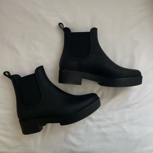 Black Rain Boots